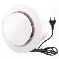 AUTRUCKER 200mm Air Extractor 300m³/h 40W, with Non-Return Valve, High Airflow Extraction Fan, Energy Efficient (8 inch)