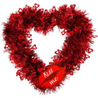 Heart-Shaped Wall Decoration, Festive Decor, Party Decoration Supplies, Heart-Shaped Wreath (Without Lights)