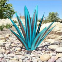 Agave Garden Statue, Lawn Ornament, Decorative Outdoor Patio Accent, Royal Blue, 55 cm