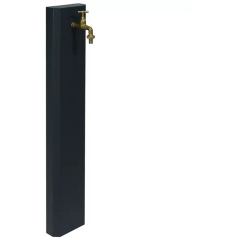 Fontana a muro antracite acciaio 100 cm
