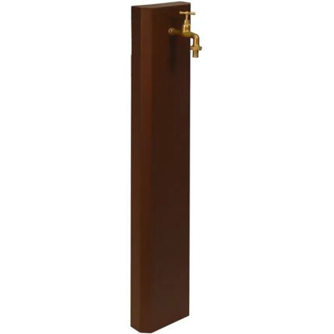 Fontana a parete colore corten acciaio 100 cm