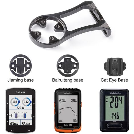 Support GPS Guidon Vélo Kwmobile, Compatible Garmin Edge, Bryton, Rider, CatEye