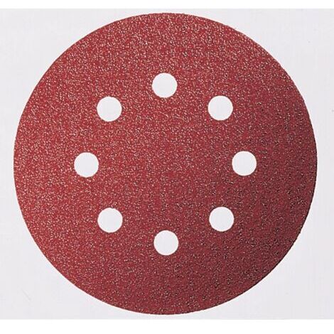 Lot De 100 Feuilles Abrasives Rondes 125 Mm, 8 Trous – Grain 400 – Pour Ponceuse