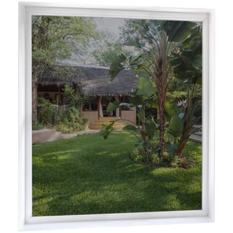 Lot de 2 Moustiquaires Fenêtre sans Perçage 150x180cm, Toile Moustiquaire Auto-Collante Filet Anti Moustique Fenêtre Store Moustiquaire Adhésive, Découpable à la Dimension Souhaitée, Noir (1/5)