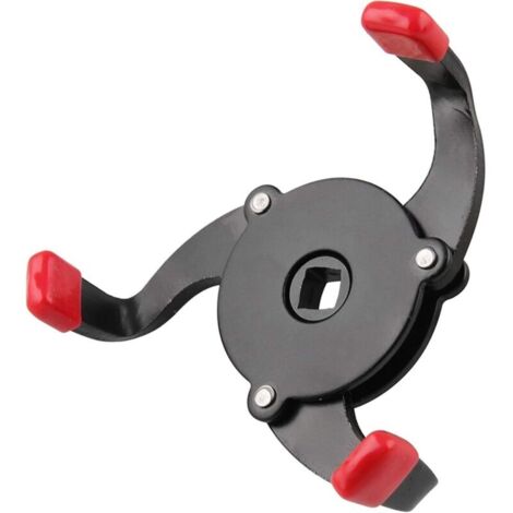 Clé de filtre à huile universelle pour voiture - 3 mors - Poignée rotative - Clé de filtre à huile amovible - Diamètre : 60 mm - 95 mm (1/5)