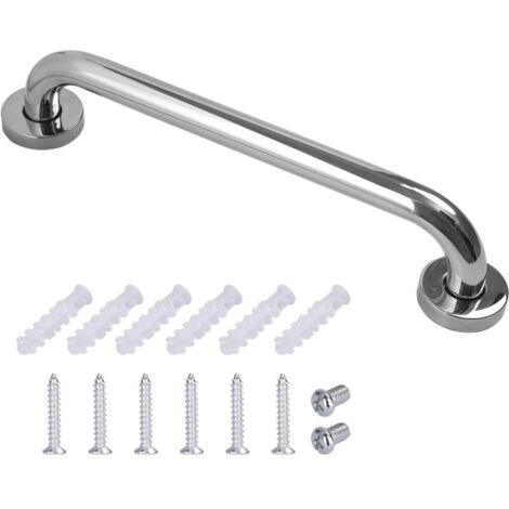 Barre d'appui en Acier Inox Poignée de Baignoire de Salle de Bain pour WC Toilette pour Personnes Âgées/Handicapées/Enfants/Enceinte 40 cm