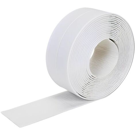 1pcs Bandes D'étanchéité Autocollantes En PVC,Impermeabile et Antiolio e Antimuffa,Ruban étanche Pour Salle De Bain,Toilettes,Cuisine Et Bords De Sol,Douche (3.2m22mm) (1/5)