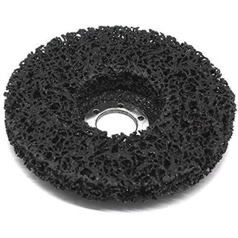 Lot de 5 disques de nettoyage, diamètre : 125 mm, dsque CSD, noir, très grand, pour meuleuse d'angle(M22) (1/4)