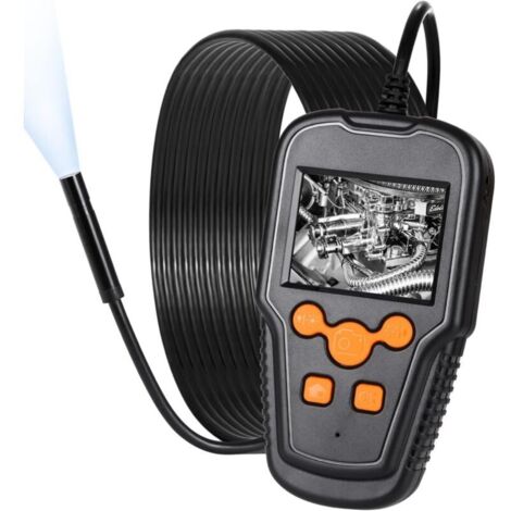 3.9mm Endoscope Industriel, Camera Endoscopique 1080P HD, 2,4 Pouces Camera d'Inspection Canalisation, avec 8 Lumières LED, Câble Semi-Rigide - 5 m