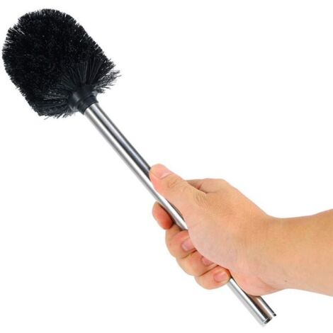 1pcs Remplacement En Acier Inoxydable Wc Salle De Bains Nettoyage Brosse De Toilette Noir Porte-Tête Pratique et Populaire