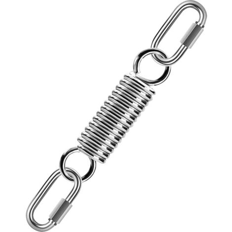 Fauteuil Suspendu à Ressort en Acier Inoxydable 304 avec, Ressort de Suspension pour Fauteuil Suspendu jusqu'à 250 kg, en Acier Inoxydable 304, pour Chaise Suspendue hamac Sac de Frappe hamac Yoga (1/4)