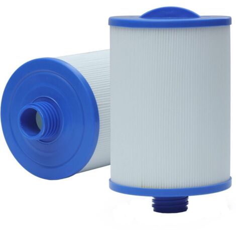 Lot de 2 filtres à cartouche pour Spa Débit max 45m² Tissu filtrant trilobal pour filtration efficace Longueur 21cm, diamètre 15cm - FC-0359