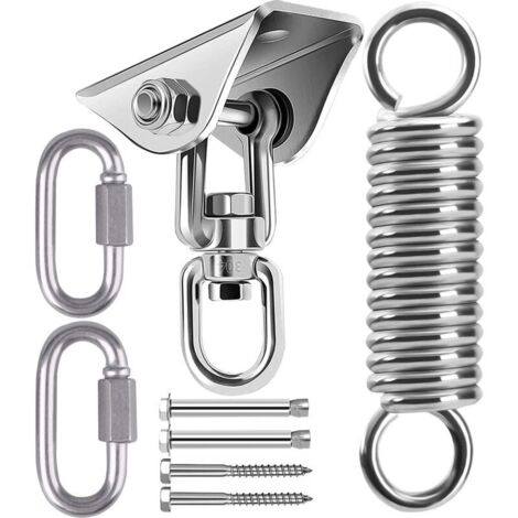Crochet De Plafond SUS304 450 Kg – Kit Suspension Pour Hamac, Balançoire, Sac De Frappe, Anneaux De Gymnastique