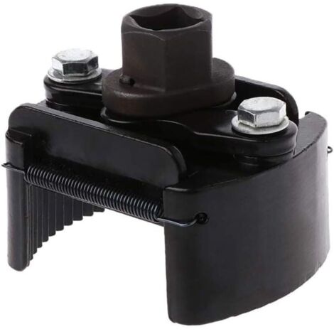 Clé Filtre à Huile Carré Universelle Réglable 1/2 inch Noir (60-80mm) (1/5)