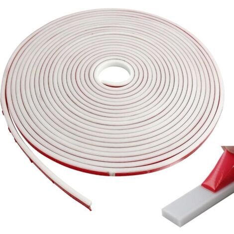 10m Baguette de Finition pour Plan de Travail Cuisine, Bordure Adhésive Moulure Murale Autoadhésive, Souple Moulure Plafond, Joints de Mur pour Carrelage de Carrelage, Coin, Cadre Photo