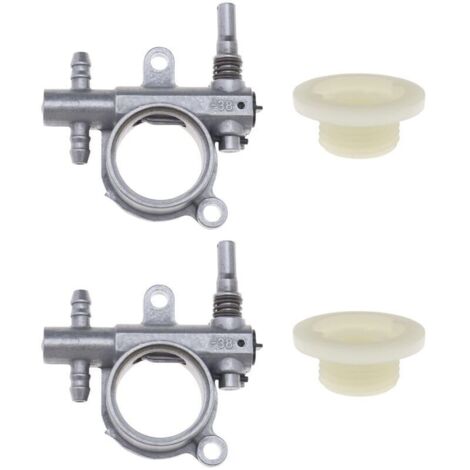 2PCS Pompe à Huile de Tronçonneuse avec Engrenage à Vis Sans Fin Compatible avec Scie à Chaîne 25CC/38CC Rechange pour Outils Électriques Extérieurs (1/5)