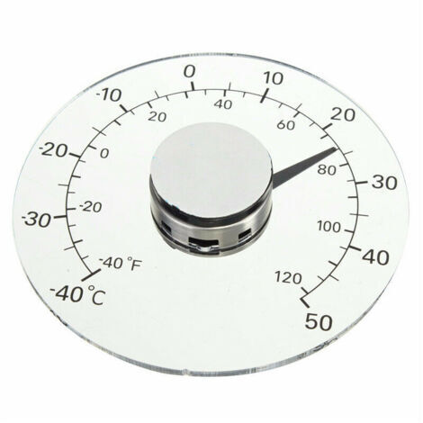 Thermomètre extérieur, thermomètre à fenêtre étanche Thermomètre de Jardin extérieur Transparent