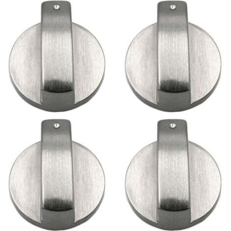4 pièces bouton cuisinière boutons de cuisinière à gaz boutons de cuisinière à gaz en métal bouton de cuisinière à gaz contrôle boutons de cuisinière en métal pour cuisine 6mm (1/4)