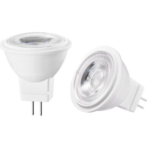 Ampoules LED COB MR11 GU4 AC/DC12V Dimmable 3W 3000K Mini lampe bi-pin 30W ampoule halogène équivalent Blanc chaud (1/5)
