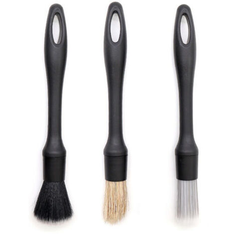 3 pièces voiture détaillant brosse lavage multi-usages Auto détaillant Kit de nettoyage moteur roue propre ensemble (1/5)