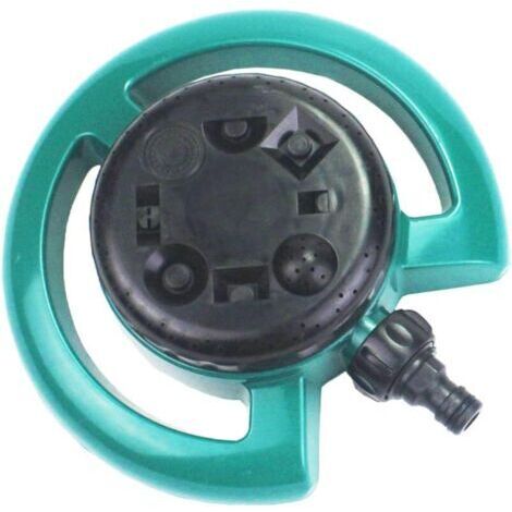 Arrosoir de jardin, arroseur de pelouse, arroseur automatique huit modes d'arrosage rotatifs pour intérieur et extérieur Vert