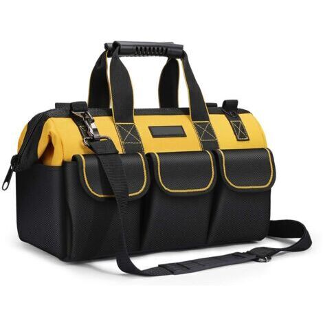 Organisateur De Sac à Outils, Sac à Outils 36×17×25 Cm, Avec Bandoulière Réglable Organisateur De Sac à Outils Pour Le Bricolage à La Maison Et Le Stockage D'équipement Avec Bandoulière (1/5)