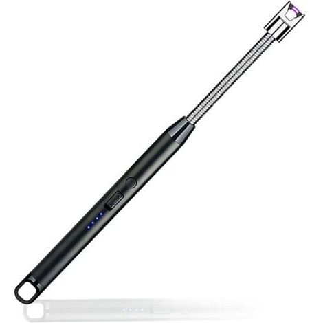 Allume Bougie Electrique, USB Rechargeable Briquet Electrique Briquet Arc Électronique avec Flexible 360º Coupe-Vent noir d'affaires (1/5)