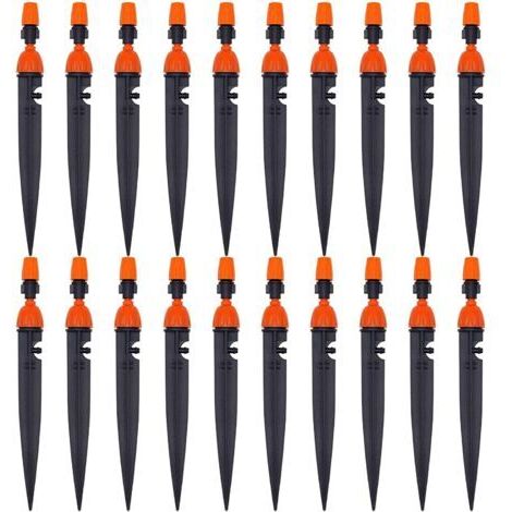 Réglable d'irrigation Goutte à Goutte buse d'irrigation des Plantes de Jardin 360 degrés goutteur atomiseur équipement de Refroidissement/d'irrigation(20 Pack) (1/5)