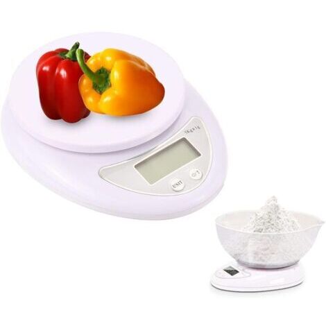 Balance de Cuisine numérique pour la Nourriture 11 LB / 5 kg (1 g) de Portables ultrafines (1/5)
