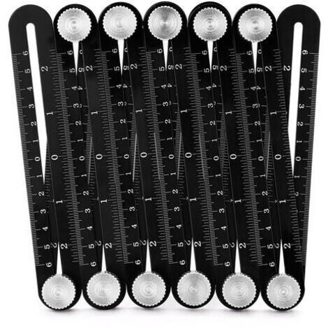 Règle en alliage d'aluminium 12 fois, règle de mesure multi-angle précise en alliage d'aluminium de haute qualité, outil de mise en page avec matrice perforée pour les constructeurs
