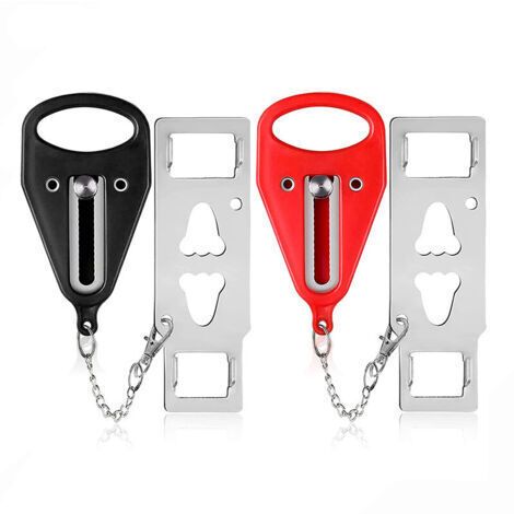 Serrure de porte Portable pour voyage, dispositif d'auto-défense pour maison, appartement, hôtel, salon, dortoir d'école (1/5)
