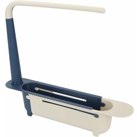 Étagère De Rangement Télescopique Pour Évier - Créative Au-Dessus De L'Évier - Égouttoir À Savon - Égouttoir À Vaisselle - Organiseur Pliable Pour Évier De Cuisine - Pour La Maison (1/5)