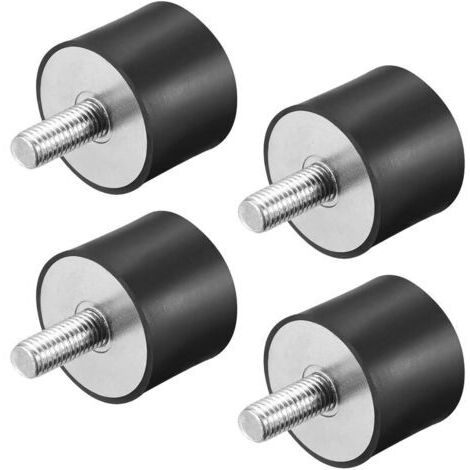 Support d'isolateur en caoutchouc, bloc silencieux d'amortisseur à vis anti-vibration 4 pièces (VD30 x 20, M8 x 23) (1/4)