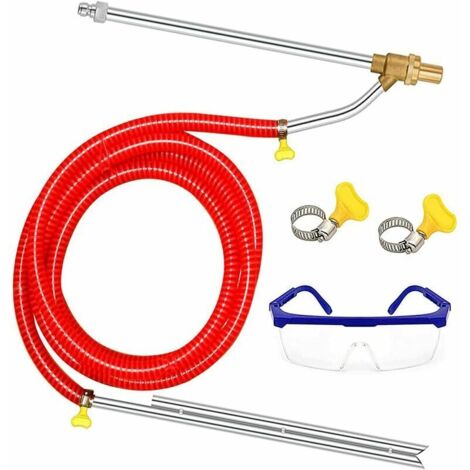 Kit de sablage Haute Pression pour Nettoyeur Haute Pression et sablage Humide 5000 PSI, déconnexion Rapide 1/4", avec Masque, Orifice 3,5, pour Nettoyage abrasif (1/5)