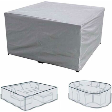 Housse Salon De Jardin, 210D Housse Meuble De Jardin De Étanche, Housse Table De Jardin, Housse De Anti-UV Protection,200 200 85cm (1/4)