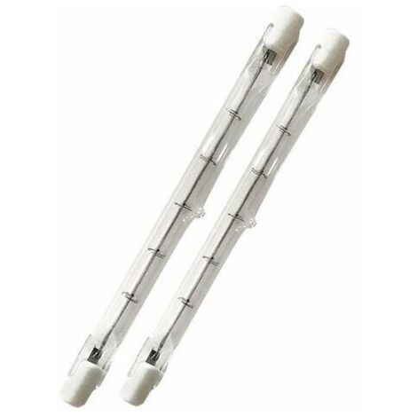 500W tube R7s 118mm halogène Dimmable Blanc Chaud 2800K ampoule crayon r7s linéaire 11000lm AC 200-240V pour l’éclairage de maison, travail, sécurité, lampadaire, etc (5pcs) (1/4)