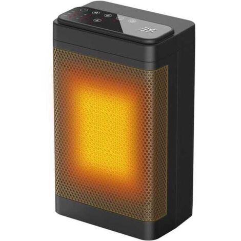 Chauffage portatif, radiateur électrique 1500 W avec radiateur soufflant oscillant, minuterie et télécommande (1/5)