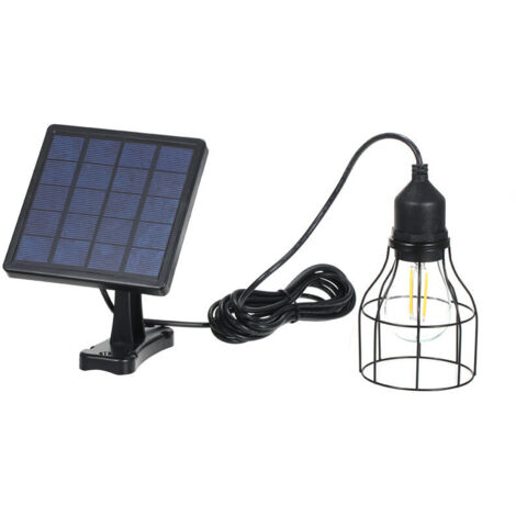 Suspension lumineuse solaire, E27, sensible à la lumière du paysage depuis le balcon du jardin (1/5)