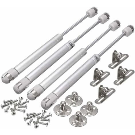 4 Pièces 150N Vérins Meuble Hydraulique Ressort Amortisseurs à Gaz Bras Pneumatique pour Levage de Porte Armoire Meuble Cuisine Amortisseur charniè (1/4)