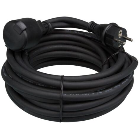 RALLONGE EN CAOUTCHOUC - 10 m - 3G1.5 EC10R25 RI9517