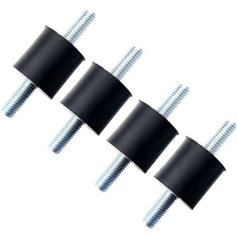 4 x M6 Externe Double Fil Amortisseur Support en Caoutchouc Anti Vibration Silent Lock pour Bateau Voiture 25x20 Bobine (1/5)