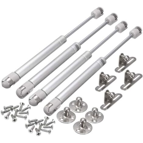 Vérin à Gaz 100N, 4 Pcs Amortisseurs Hydraulique pour Meubles, Levage de Porte et Armoire (1/5)