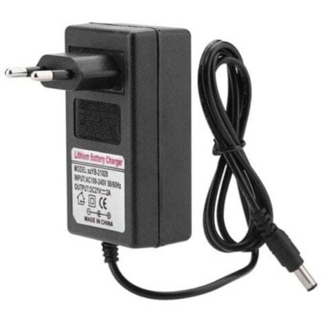 Alimentation de charge sécurisée pour batterie lithium-ion, prise UE de remplacement, AC 100-240 V DC 21 V 2 A (1/5)