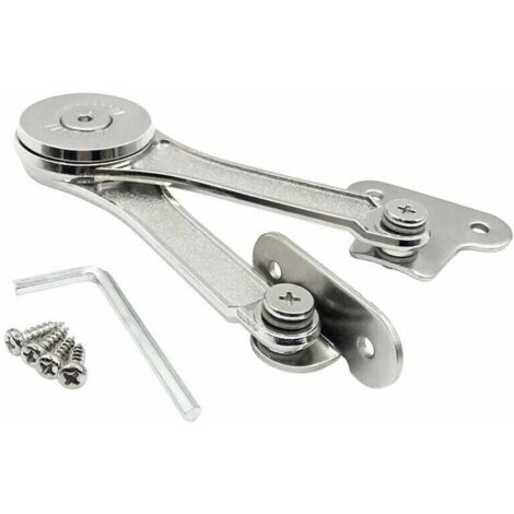 Lot de 2 charnières fortes standards pour systèmes de relevants et abattants - Réservoir de force pour charnières de portes relevables d'armoires.-