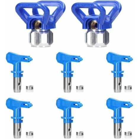 Kit de Buse Airless pulvérisation Réversible, 2X Buse siège Garde, Accessoires Buse Airless pour Pistolet à Peinture Haute Pression (Tapez 211, 315, 417, 517, 515, 523) - (1/5)