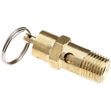 Create idea Soupape de sécurité 1/4" BSP Compresseur d'air Détecteur de pression 145PSI 10BAR à laiton