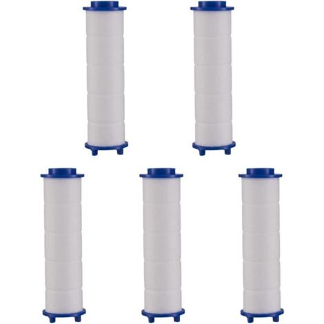 Lot de 5 filtres pour douchette Filtre remplaçable - Pour pommeau de douche - Système de filtration des particules - Economise et filtre l'eau (1/4)