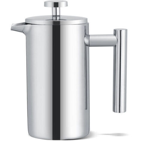 Cafetière à double paroi en acier inoxydable de 350 ml cafetière à piston avec filtre (1/4)