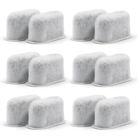 Lot de 12 filtres à eau à charbon de rechange compatibles pour cafetières – Compatible avec toutes les machines à café (1/5)