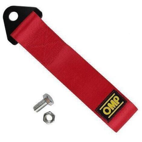 Racing Voiture Remorque Corde,Cordes de Remorquage en Nylon,Sangle de Remorquage Racing,Sangle de Remorque,Corde de Remorquage Haute Résistance,Auto Cordes de Remorquage 1 Pièces Rouge (1/5)